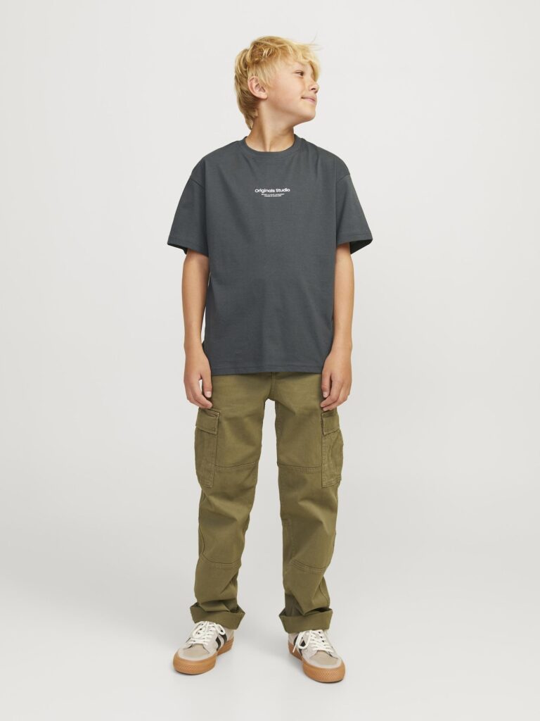 Preţ Jack & Jones Junior Tricou 'JORVesterbro'  verde pin / alb