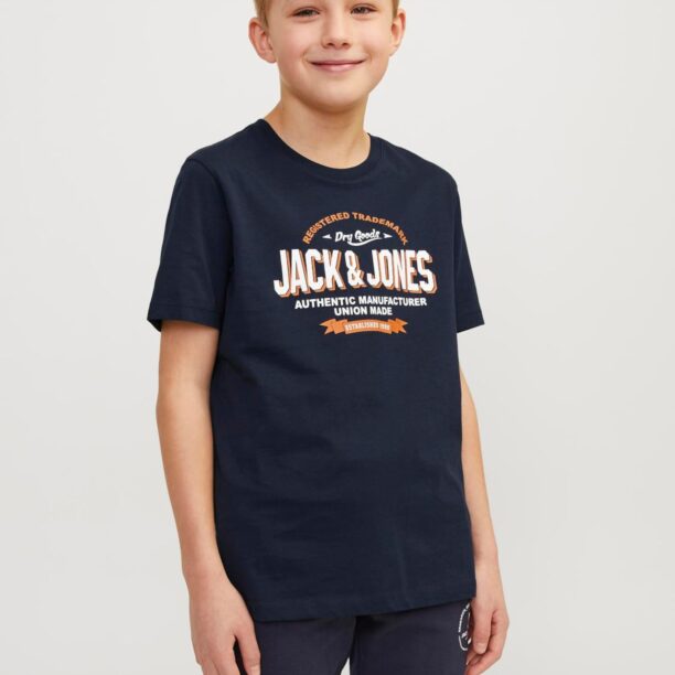 Preţ Jack & Jones Junior Tricou  bleumarin / portocaliu / alb murdar