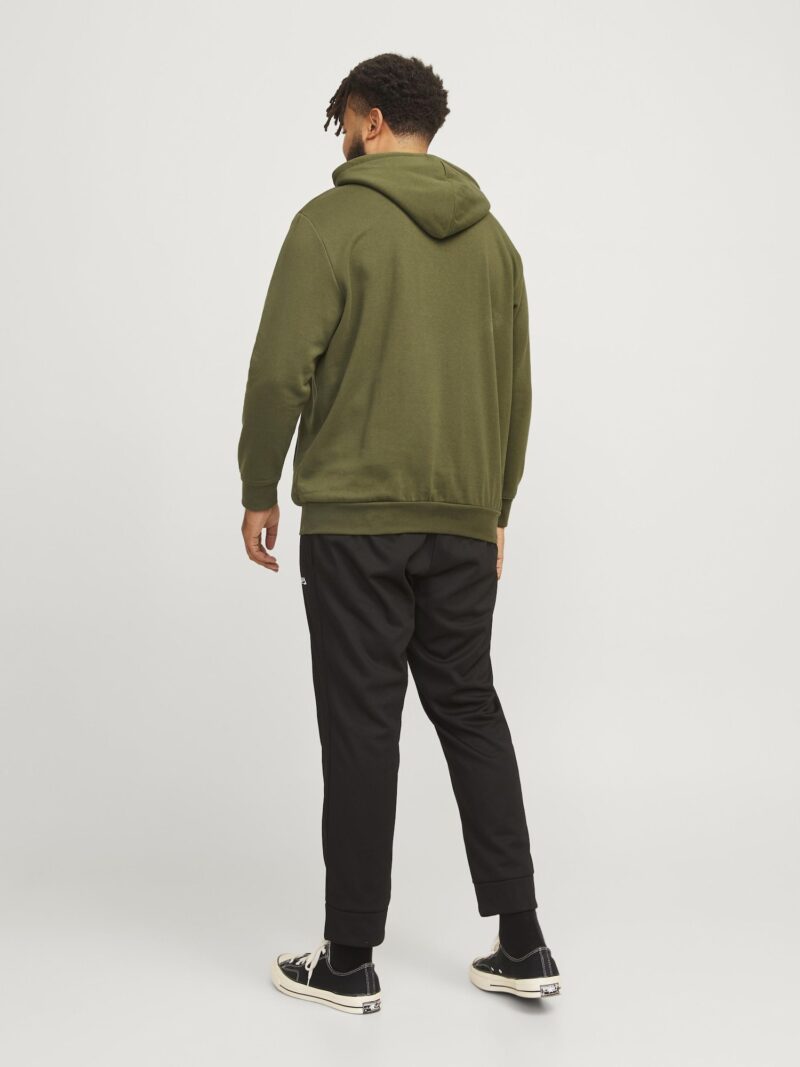 Jack & Jones Plus Bluză de molton 'JCOOUTDOOR'  oliv / verde stuf / portocaliu mandarină / alb preţ