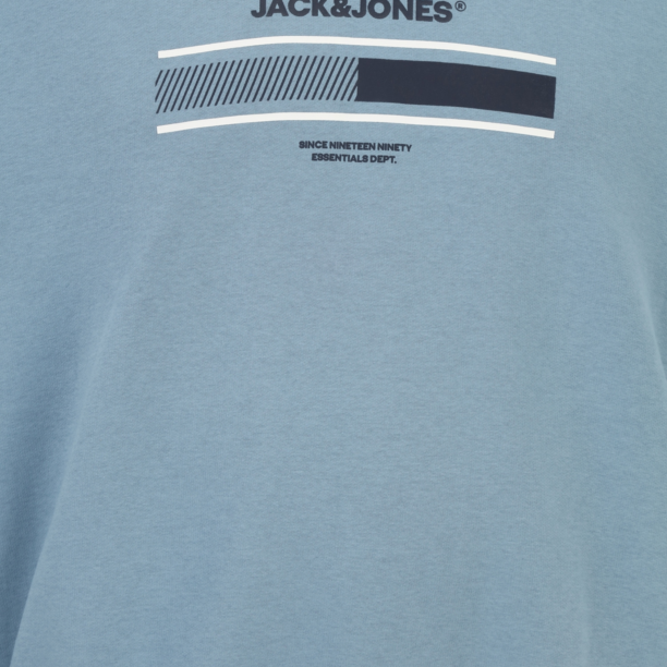 Jack & Jones Plus Bluză de molton 'JJSOUTH'  bleumarin / albastru porumbel / alb preţ