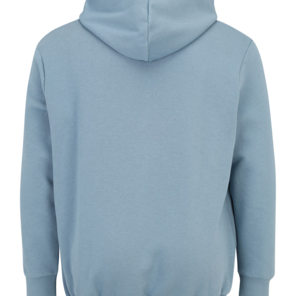 Jack & Jones Plus Bluză de molton 'JJSOUTH'  bleumarin / albastru porumbel / alb