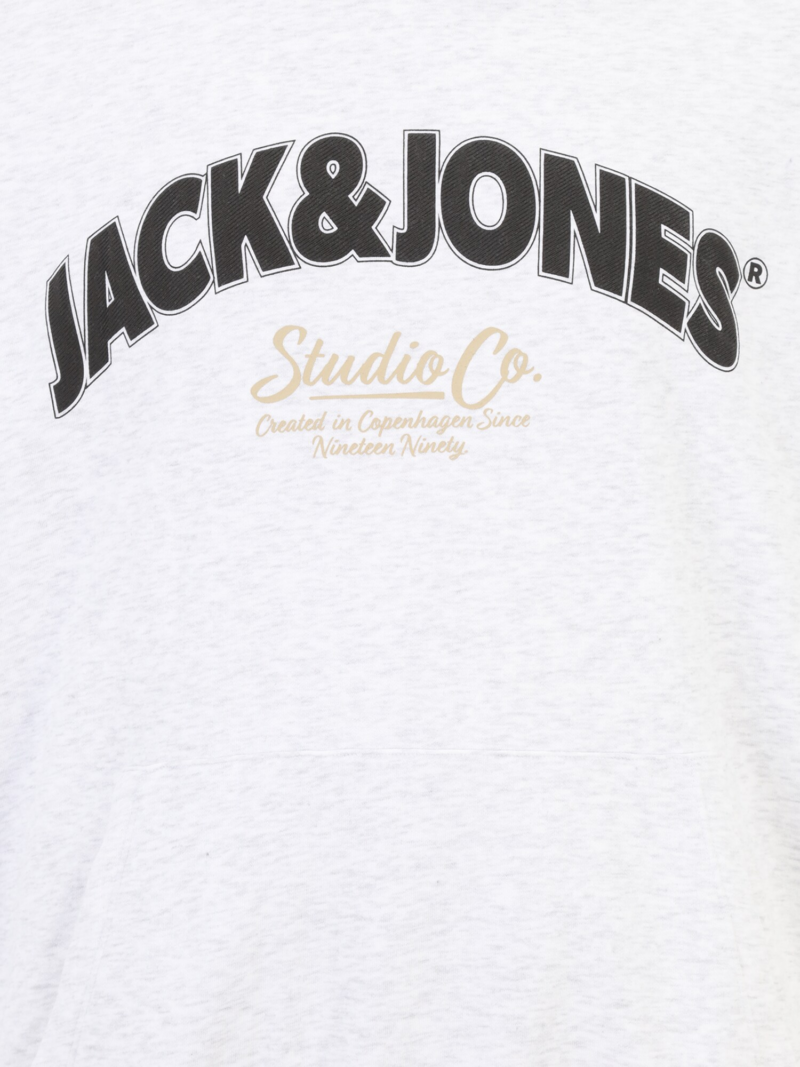 Jack & Jones Plus Bluză de molton 'JORBRONX'  maro cămilă / negru / alb amestacat preţ