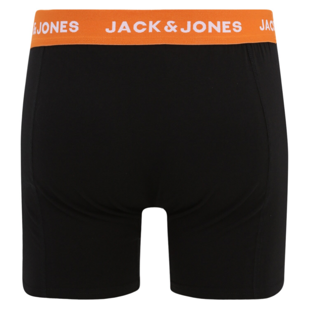 Jack & Jones Plus Boxeri 'JAColiver'  albastru închis / portocaliu închis / negru / alb