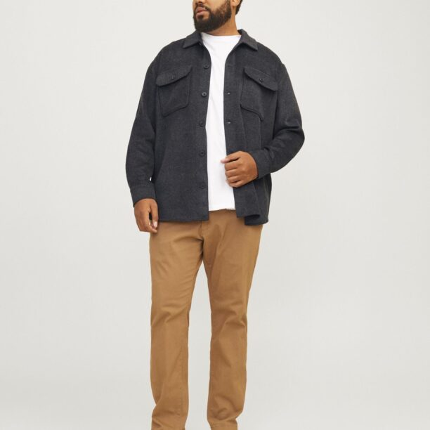 Original Jack & Jones Plus Cămașă 'JJEBradley Ollie'  negru