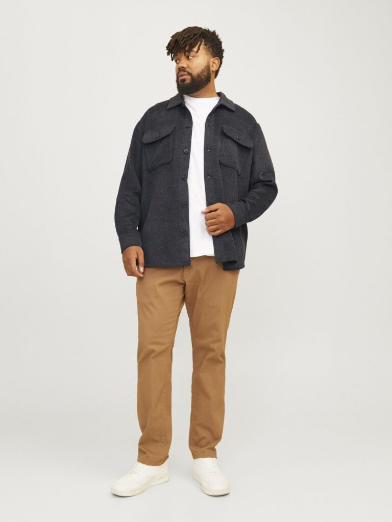 Original Jack & Jones Plus Cămașă 'JJEBradley Ollie'  negru