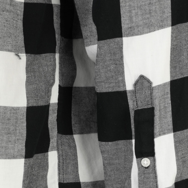 Jack & Jones Plus Cămașă 'JJGingham'  gri / negru / alb preţ