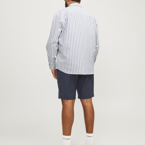 Jack & Jones Plus Cămașă 'Oxford'  albastru noapte / alb preţ