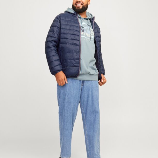 Preţ Jack & Jones Plus Geacă de primăvară-toamnă 'JJESPRINT'  bleumarin