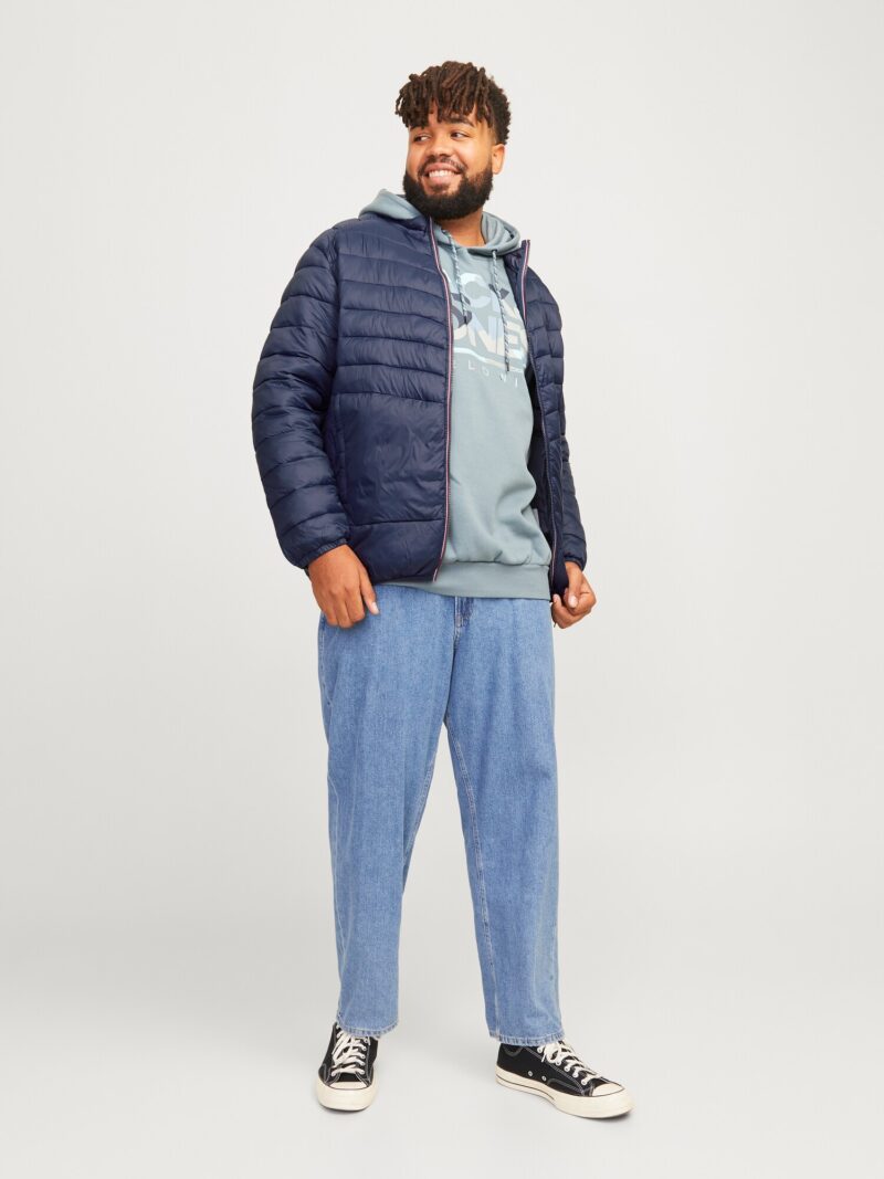 Preţ Jack & Jones Plus Geacă de primăvară-toamnă 'JJESPRINT'  bleumarin