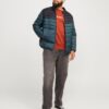 Jack & Jones Plus Geacă de primăvară-toamnă 'JJESPRINT'  verde petrol / negru