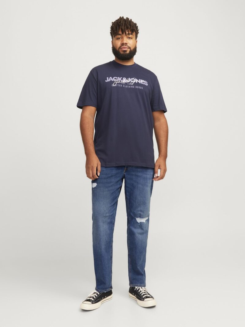 Original Jack & Jones Plus Jeans 'JJIGLENN JJORIGINAL'  albastru denim