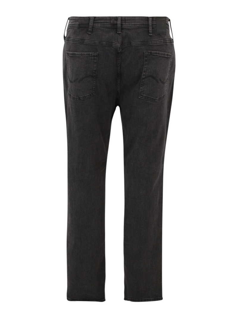 Jack & Jones Plus Jeans 'JJIGLENN JJORIGINAL'  negru denim