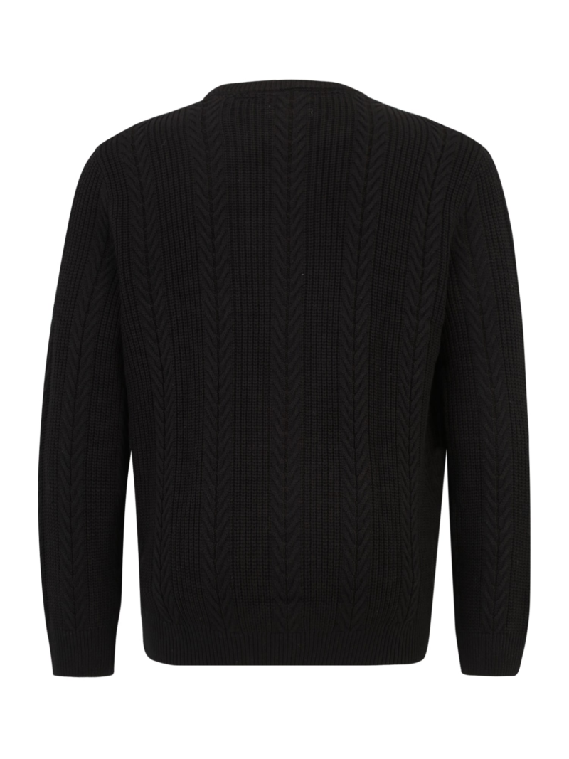 Jack & Jones Plus Pulover 'JCOCIPHER'  negru