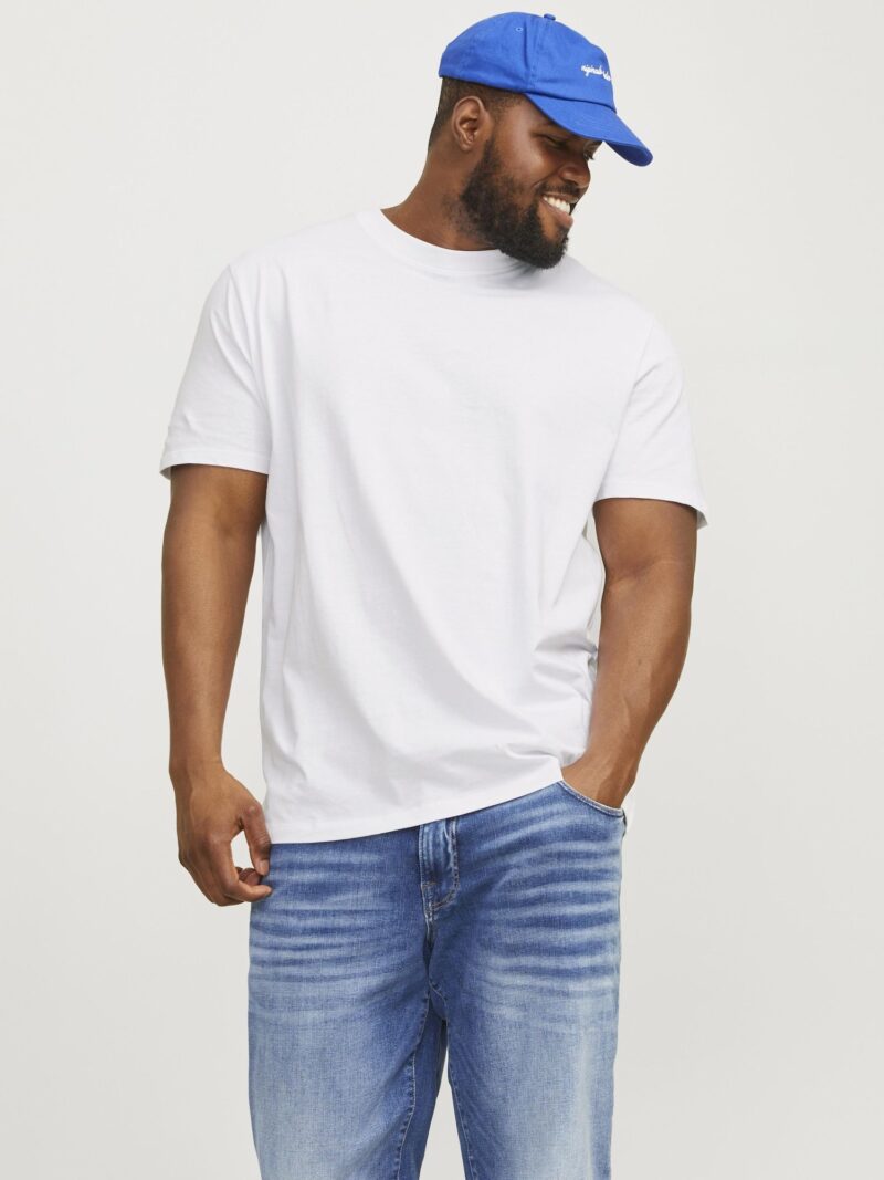 Jack & Jones Plus Tricou 'JJEBradley'  alb