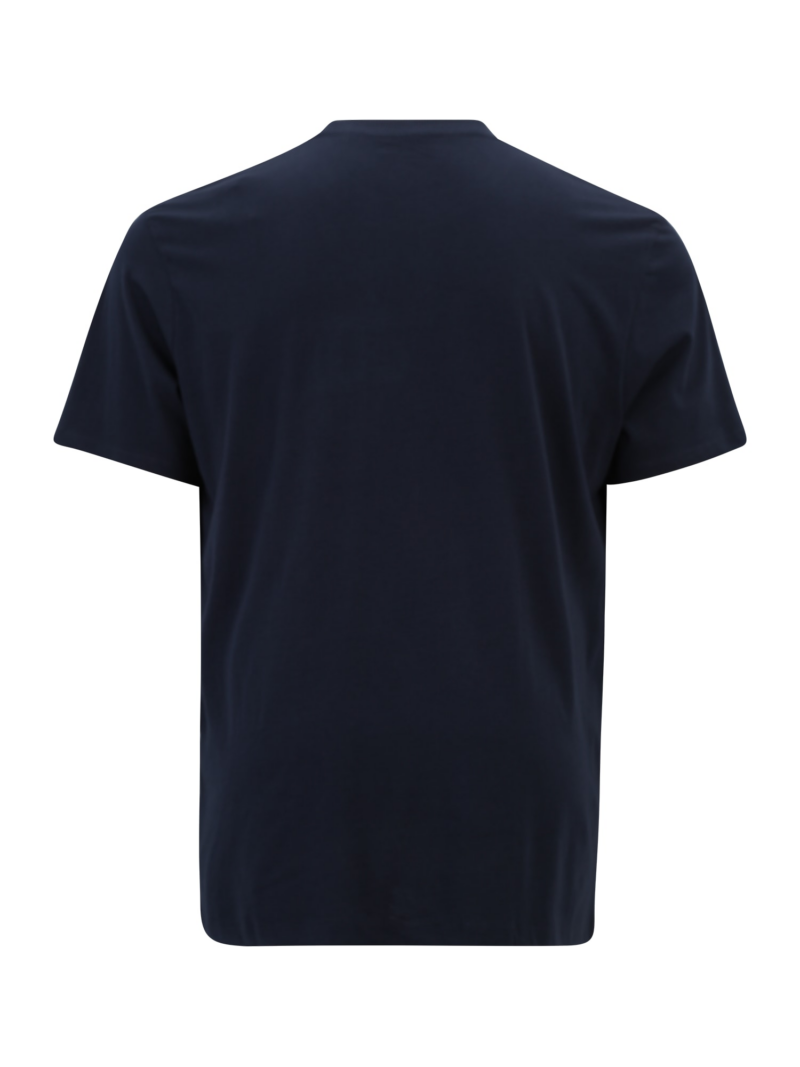 Jack & Jones Plus Tricou 'JJECALEB'  nisipiu / bleumarin / alb