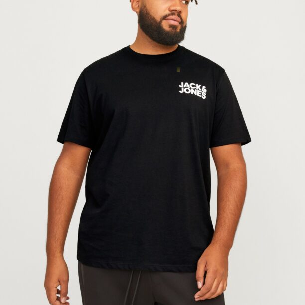 Preţ Jack & Jones Plus Tricou 'JJECorp'  negru / alb