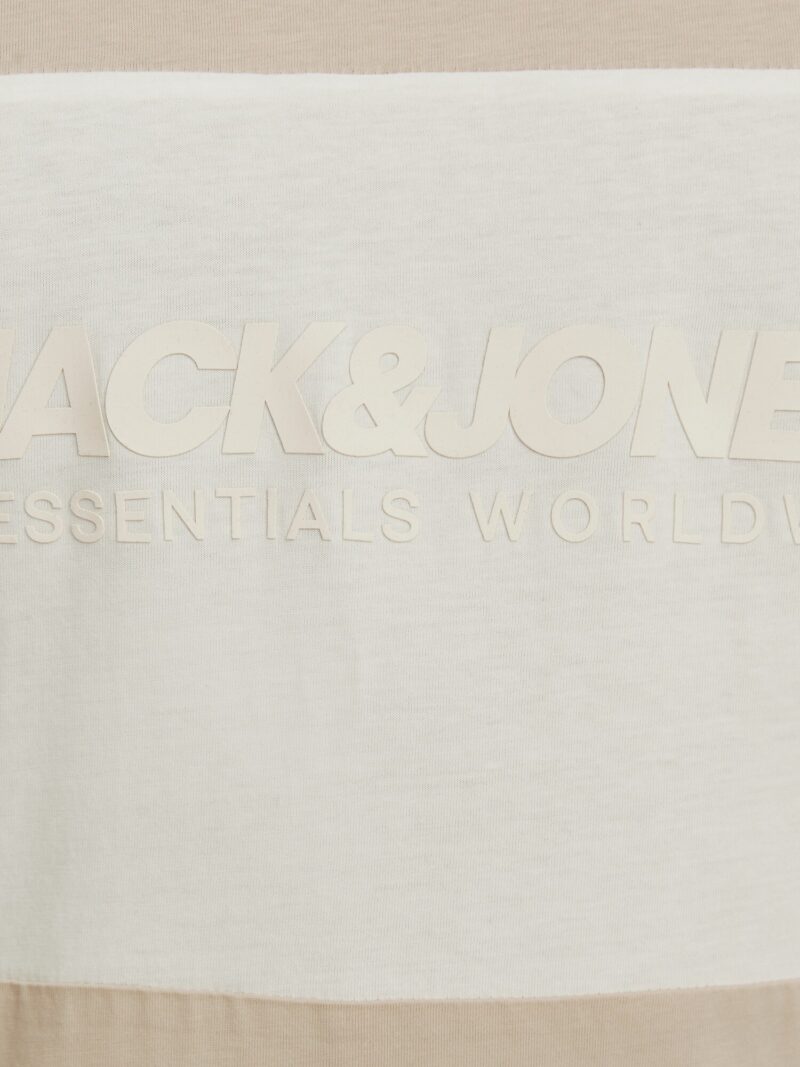 Jack & Jones Plus Tricou 'JJELEGACY'  alb kitt / alb