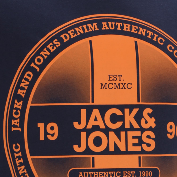 Jack & Jones Plus Tricou 'JJRIO'  albastru închis / portocaliu închis preţ