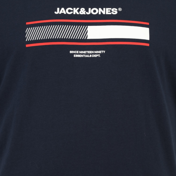 Jack & Jones Plus Tricou 'JJSOUTH'  bleumarin / roșu / alb preţ