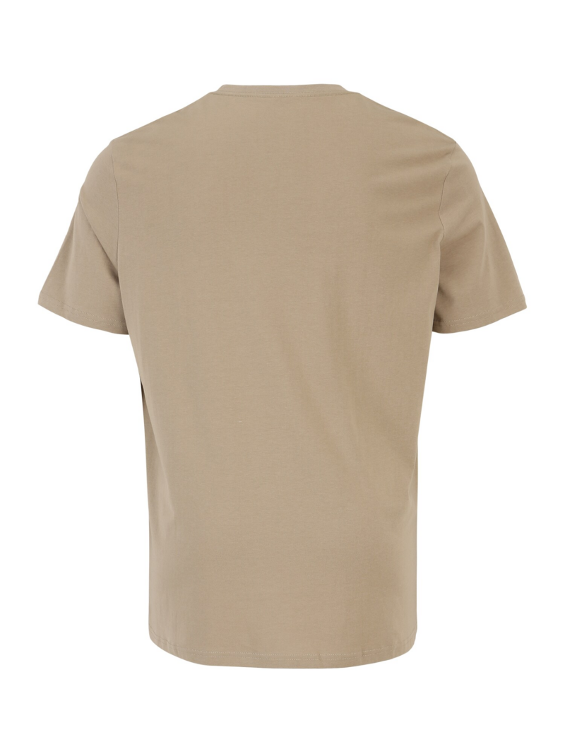 Jack & Jones Plus Tricou 'JORSEQUOIA'  gri taupe / portocaliu somon / negru / alb