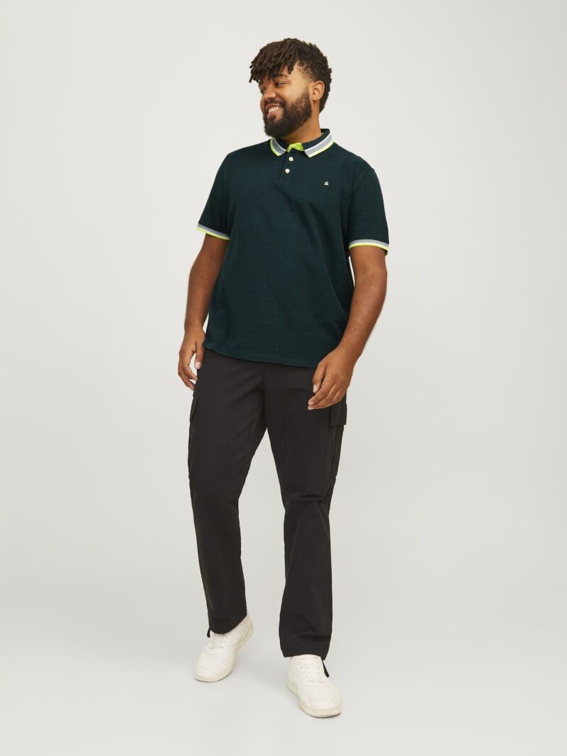 Preţ Jack & Jones Plus Tricou 'Paulos'  verde măr / verde pin / alb