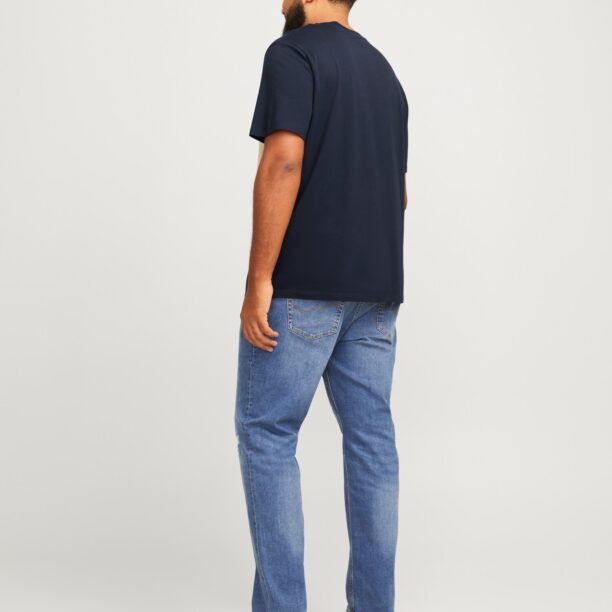 Jack & Jones Plus Tricou  albastru marin / alb preţ