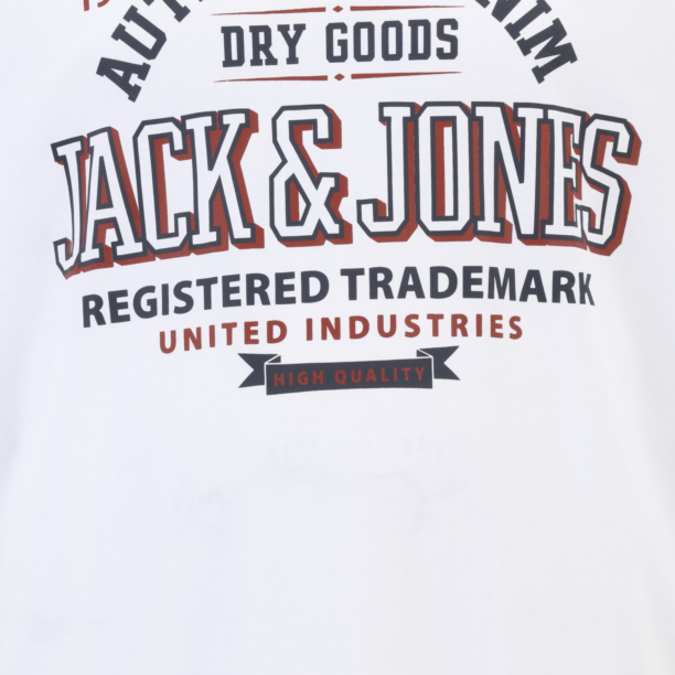 Jack & Jones Plus Tricou  albastru marin / roşu închis / alb preţ