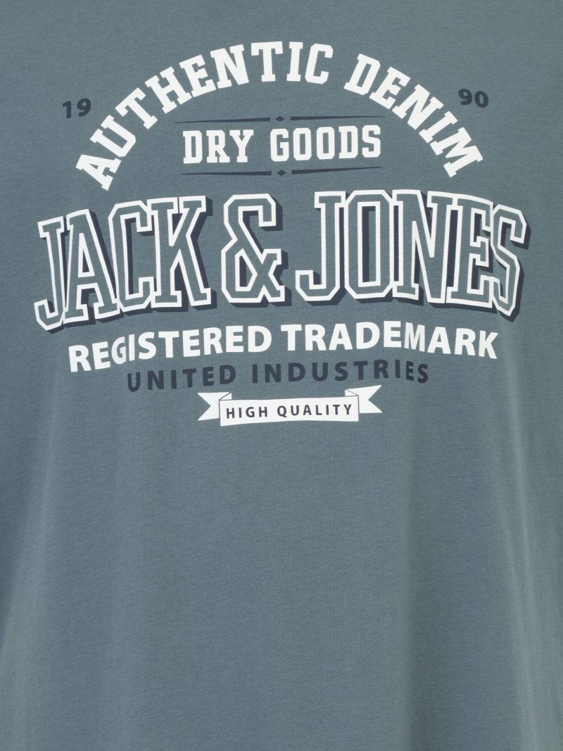 Jack & Jones Plus Tricou  albastru porumbel / negru / alb preţ