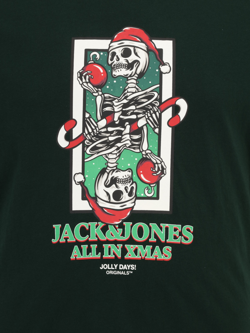 Jack & Jones Plus Tricou  verde / verde pin / roșu / alb preţ