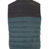 Jack & Jones Plus Vestă 'JJESPrint'  verde petrol / negru