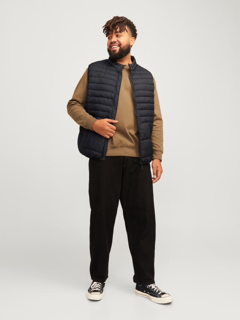 Original Jack & Jones Plus Vestă 'JJEState'  negru