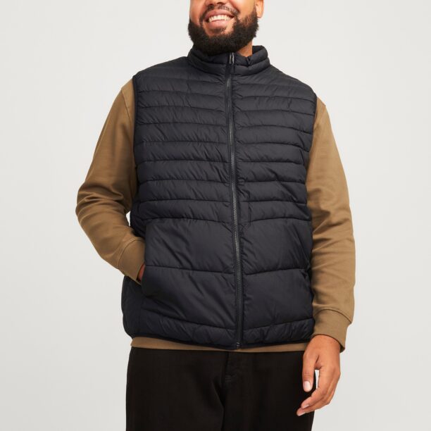 Jack & Jones Plus Vestă 'JJEState'  negru