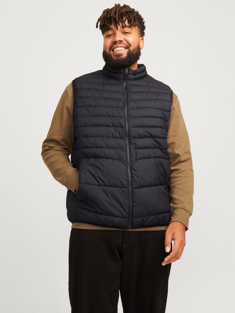 Jack & Jones Plus Vestă 'JJEState'  negru