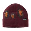 Jack Wolfskin caciula copii culoarea bordo