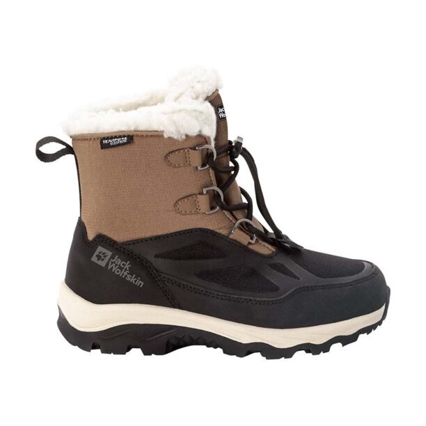 Jack Wolfskin cizme de iarna pentru copii VOJO SHELL XT TEXAPORE MID culoarea maro