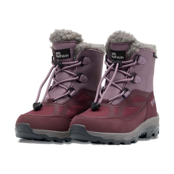 Jack Wolfskin cizme de iarna pentru copii VOJO SHELL XT TEXAPORE MID culoarea violet preţ