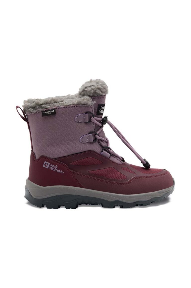 Jack Wolfskin cizme de iarna pentru copii VOJO SHELL XT TEXAPORE MID culoarea violet