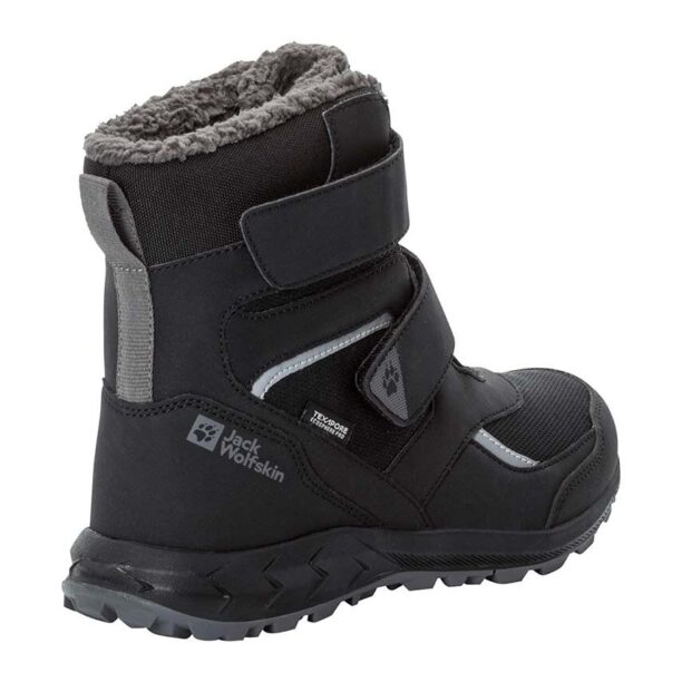 Jack Wolfskin cizme de iarna pentru copii WOODLAND WT TEXAPORE HIGH VC culoarea negru preţ