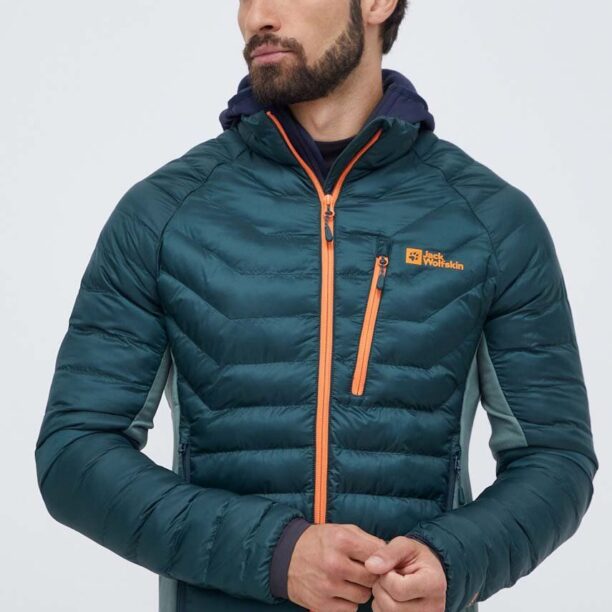 Jack Wolfskin geaca sport ROUTEBURN PRO culoarea verde