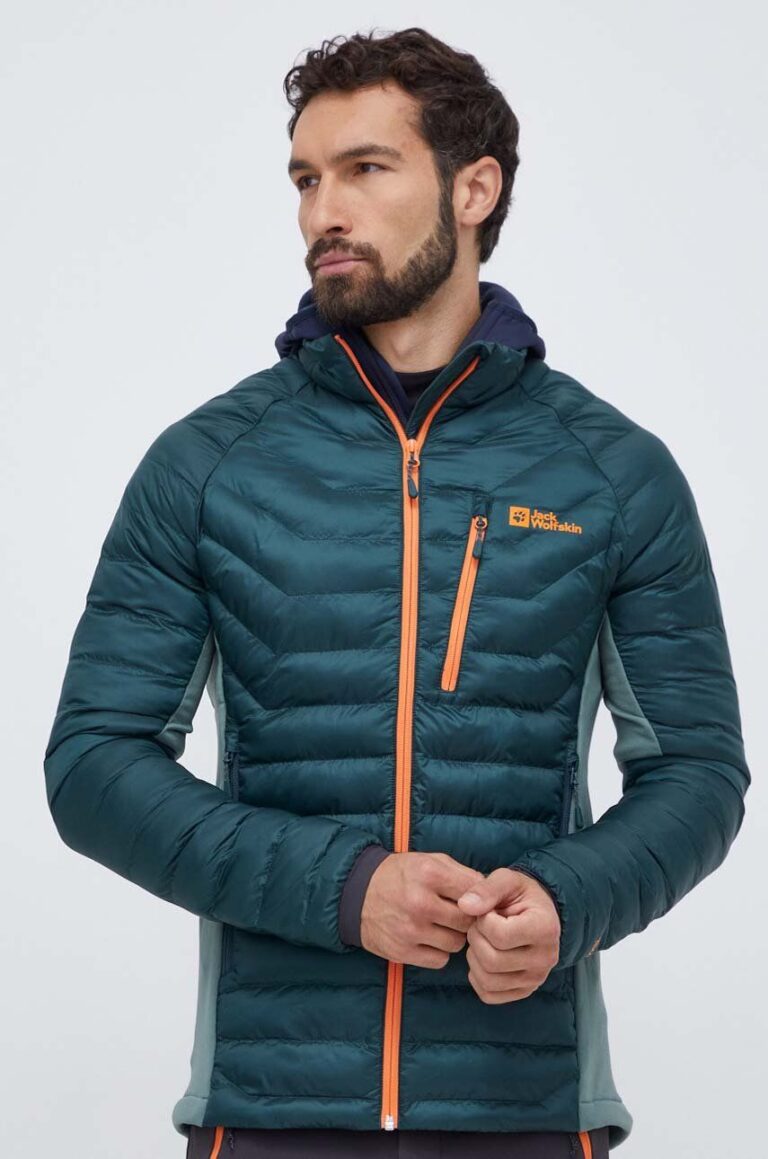 Jack Wolfskin geaca sport ROUTEBURN PRO culoarea verde