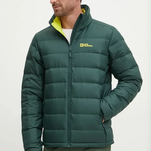 Jack Wolfskin geaca sport din puf Ather culoarea verde