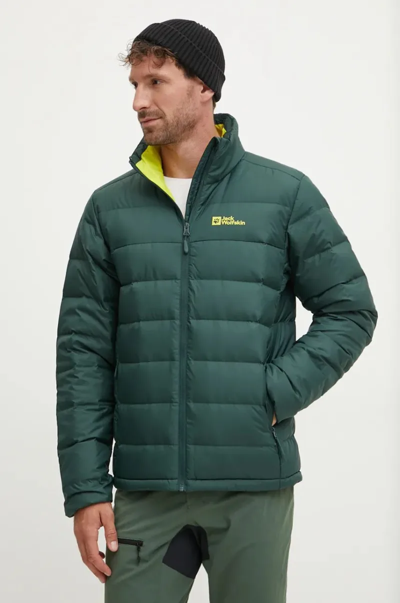 Jack Wolfskin geaca sport din puf Ather culoarea verde