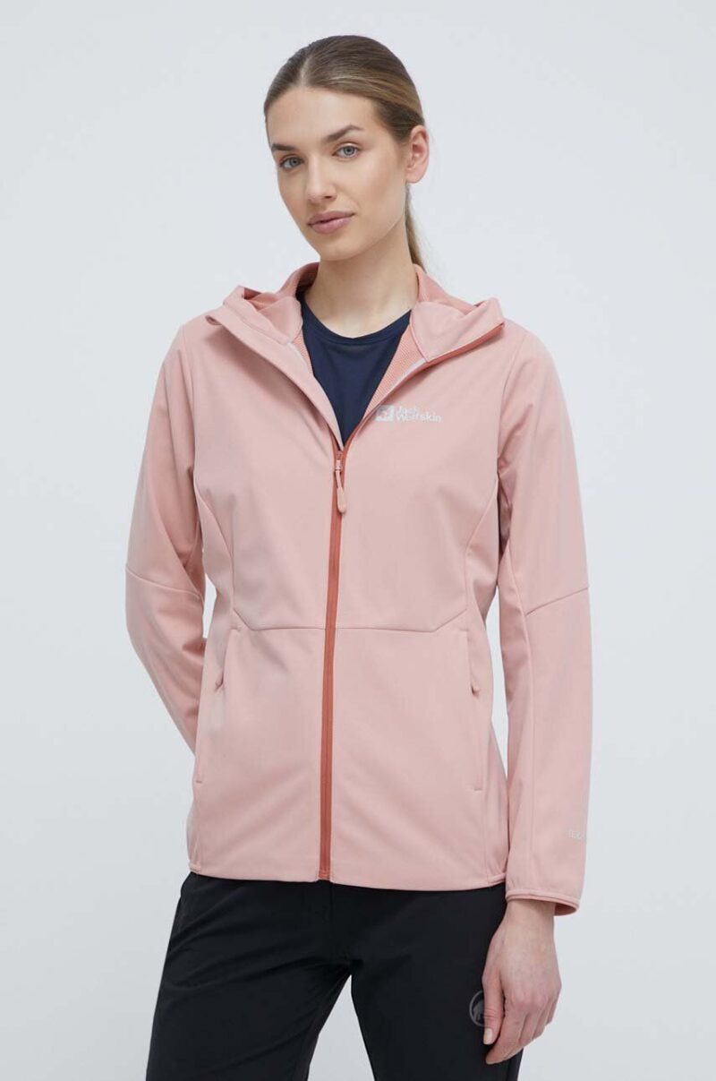 Jack Wolfskin jacheta de exterior Feldberg Hoody culoarea roz