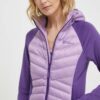 Jack Wolfskin jacheta de exterior Routeburn Pro Hybrid culoarea violet