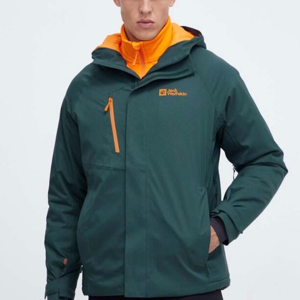 Jack Wolfskin jacheta de exterior Troposphere culoarea verde