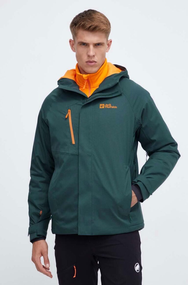 Jack Wolfskin jacheta de exterior Troposphere culoarea verde