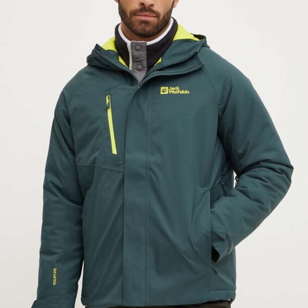 Jack Wolfskin jacheta de exterior Troposphere culoarea verde