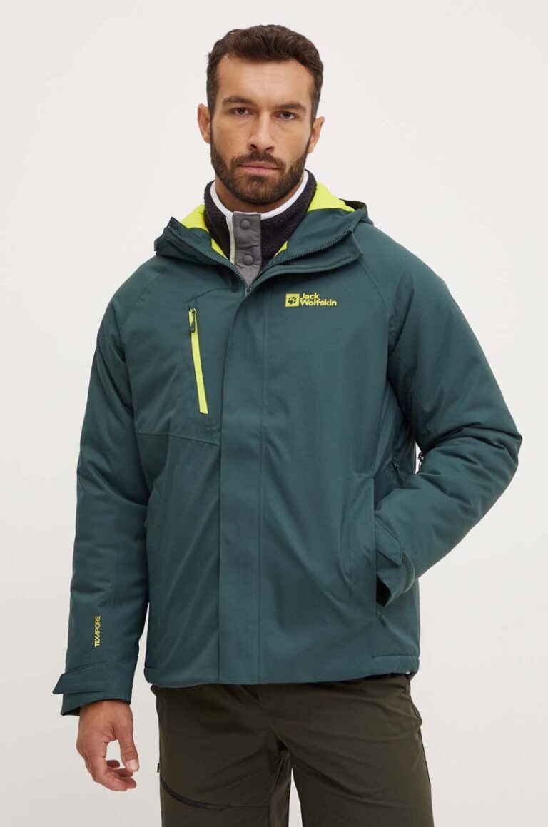 Jack Wolfskin jacheta de exterior Troposphere culoarea verde