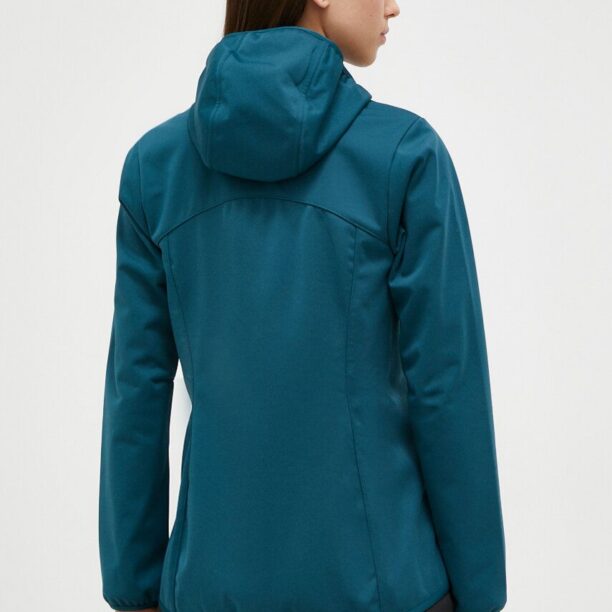 Jack Wolfskin jacheta de exterior Windhain Hoody culoarea turcoaz preţ