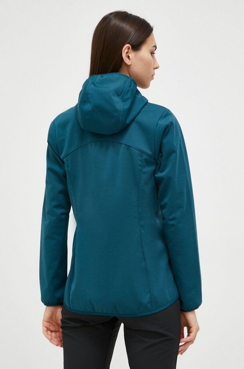 Jack Wolfskin jacheta de exterior Windhain Hoody culoarea turcoaz preţ